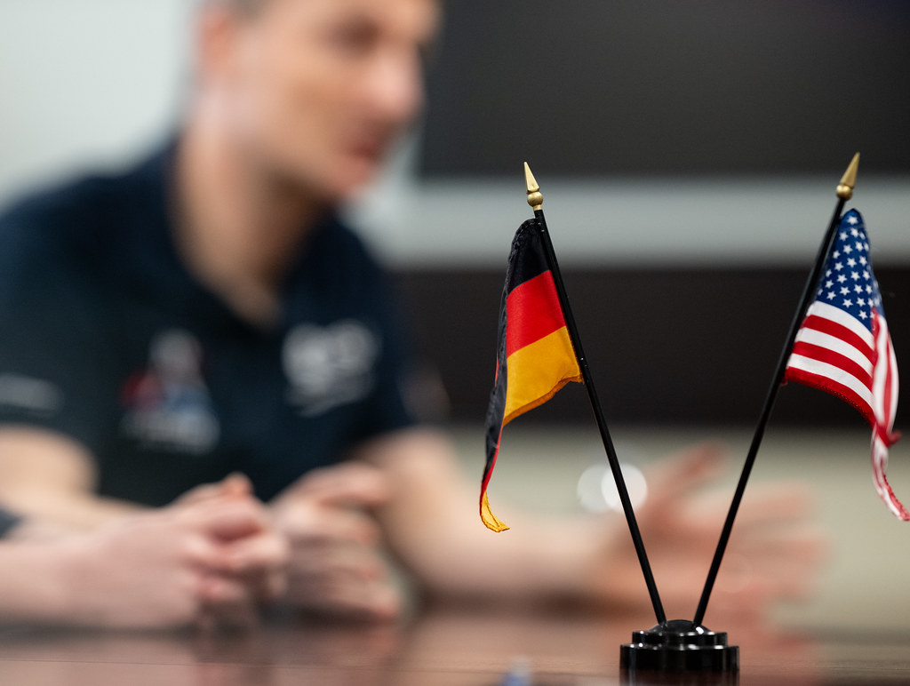 Pam Melroy meets with German Coordinator Anna Christmann (NHQ202403070008)